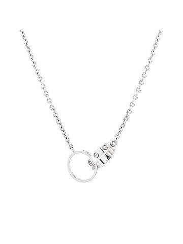 Cartier Love Interlocking Necklace 18K White Gold (view 1)