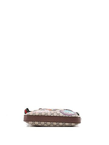 Gucci Courrier Zip Messenger GG Coated Canvas with Applique Medium (view 2)