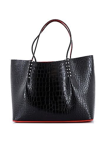 Christian Louboutin Cabarock Tote Crocodile Embossed Leather Large (view 1)