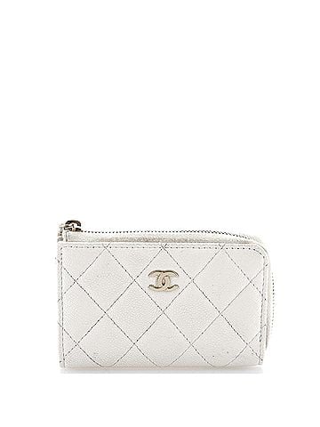 Chanel Zip Around Card Holder Quilted Caviar (view 1)