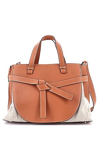 Loewe Gate Tote Leather and Canvas Medium (view 1)