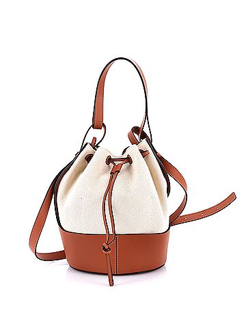 Loewe Balloon Bucket Bag Canvas and Leather Medium (view 1)