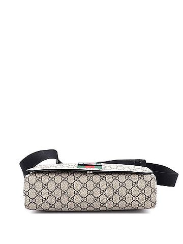 Gucci Web Flap Messenger Bag GG Coated Canvas Medium (view 2)