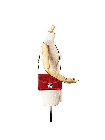 Gucci Small Suede GG Ring Torchon Crossbody (view 2)
