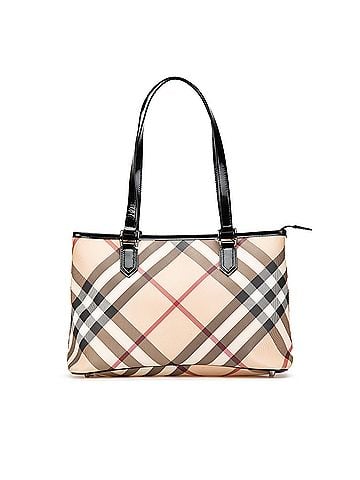 Burberry Supernova Check Coated Canvas Tote (view 1)
