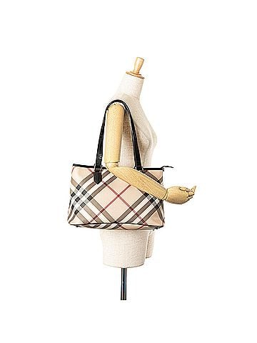 Burberry Supernova Check Coated Canvas Tote (view 2)