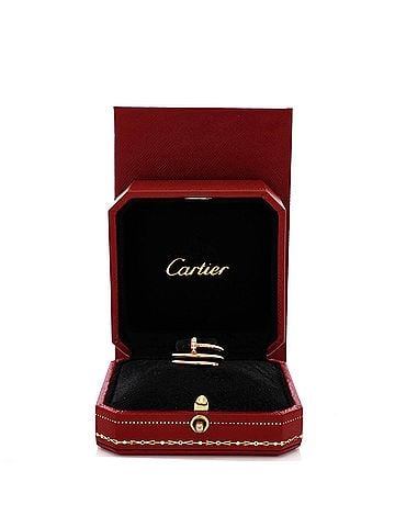 Cartier Juste un Clou Double Ring 18K Rose Gold and Diamonds Small (view 2)