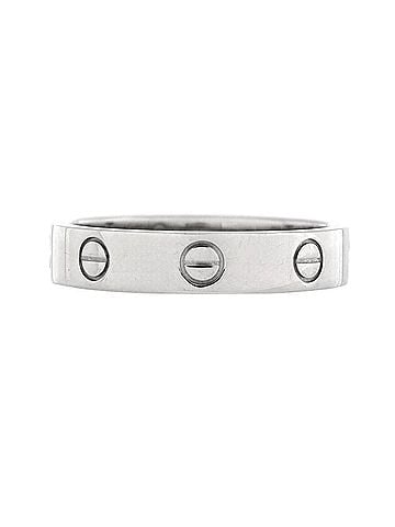 Cartier Love Wedding Band 1 Diamond Ring 18K White Gold with Diamond (view 2)