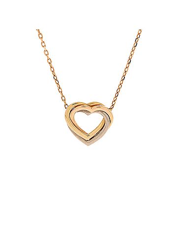 Cartier Trinity Heart Pendant Necklace 18K Tricolor Gold (view 1)