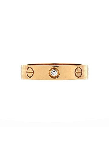 Cartier Love Wedding Band 1 Diamond Ring 18K Yellow Gold with Diamond (view 1)