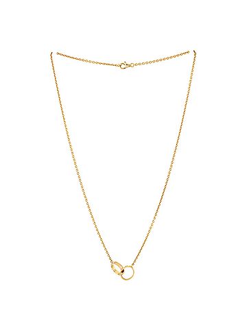 Cartier Love Interlocking Necklace 18K Yellow Gold (view 2)