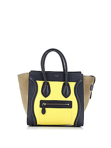 Céline Tricolor Luggage Bag Leather Micro (view 1)