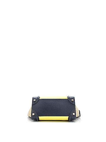 Céline Tricolor Luggage Bag Leather Micro (view 2)