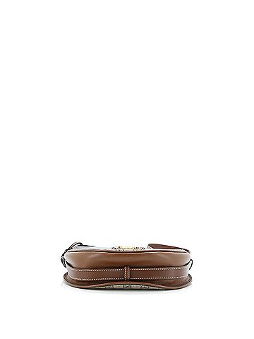 Gucci Padlock Saddle Shoulder Bag GG Coated Canvas and Leather Small (view 2)