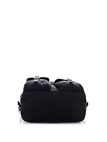 Prada Vela Double Front Pocket Backpack Tessuto with Saffiano Leather Small (view 2)
