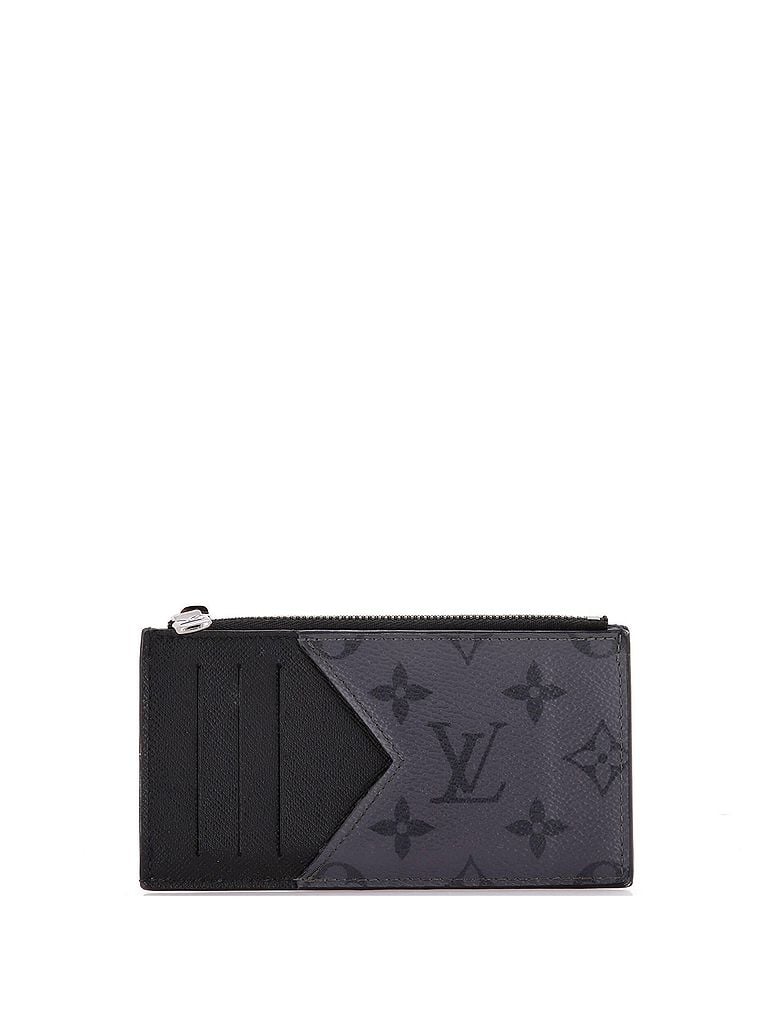 Louis Vuitton Black Coin Card Holder Reverse Monogram Eclipse Canvas One size - photo 1