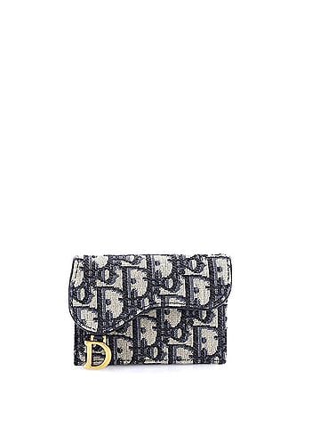 Christian Dior Saddle Card Case Oblique Canvas (view 1)
