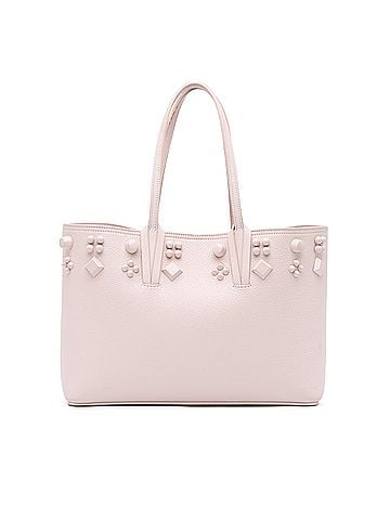 Christian Louboutin Small Grained Calfskin Studded Cabata Tote (view 1)
