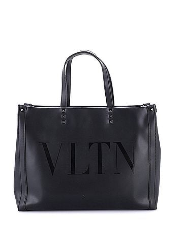 Valentino Garavani VLTN Rockstud Shopping Tote Embroidered Leather Large (view 1)