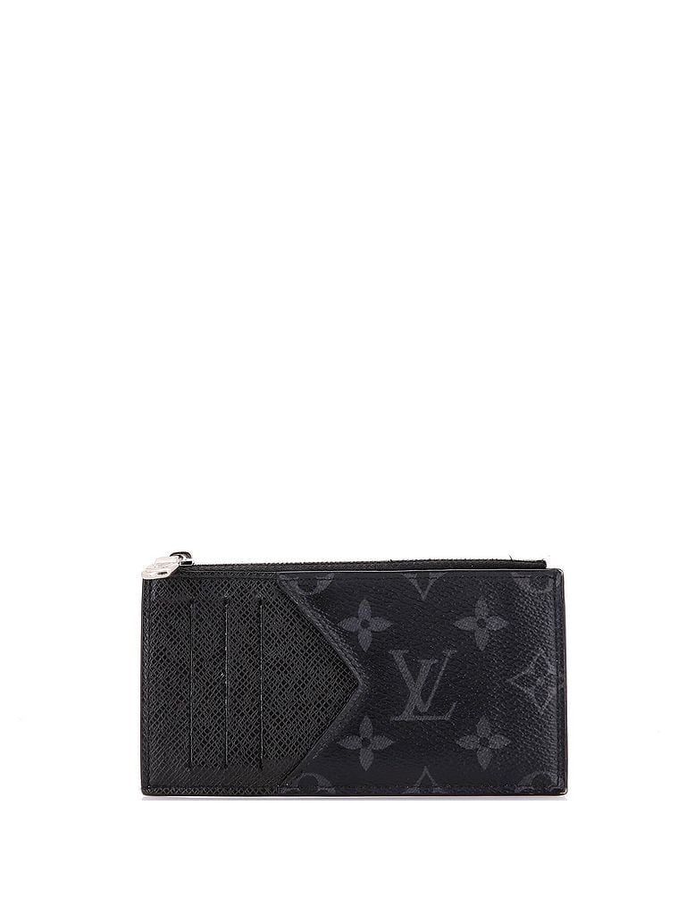 Louis Vuitton Black Coin Card Holder Reverse Monogram Eclipse Canvas One size - photo 1
