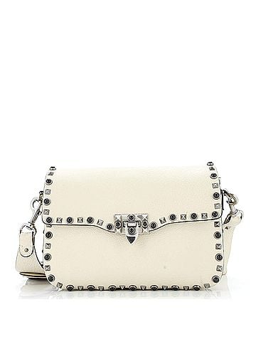 Valentino Garavani Rolling Rockstud Crossbody Bag Leather with Cabochons Medium (view 1)