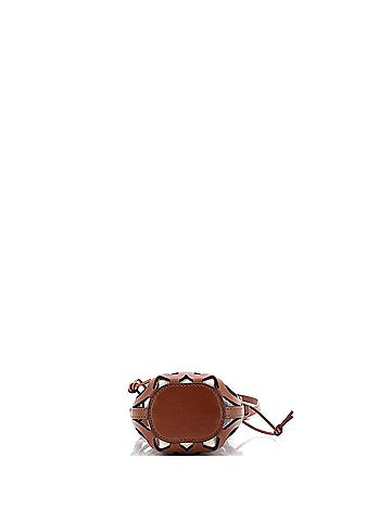 Loewe Anagram Drawstring Bucket Crossbody Bag Leather with Canvas Mini (view 2)