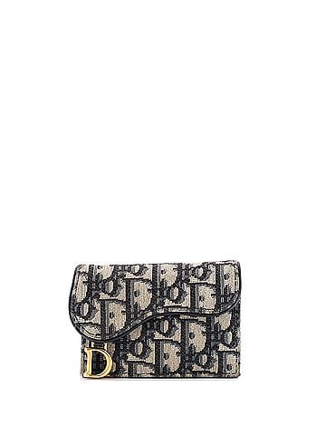 Christian Dior Saddle Card Case Oblique Canvas (view 1)