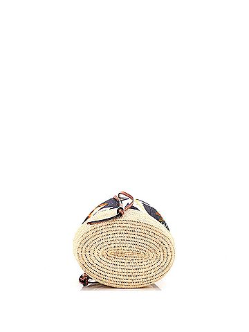 Loewe Paula's Ibiza Balloon Bucket Bag Printed Canvas with Raffia Small (view 2)