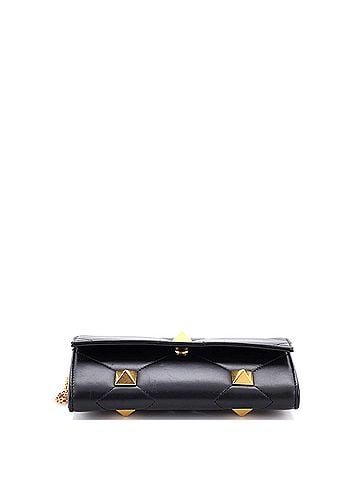 Valentino Garavani Roman Stud Wallet on Chain Quilted Leather (view 2)