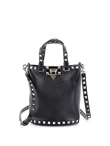 Valentino Garavani Rockstud Bucket Crossbody Bag Leather Mini (view 1)