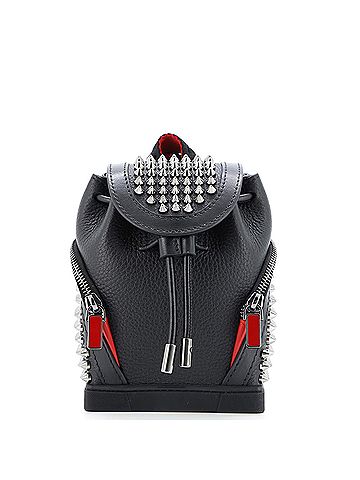 Christian Louboutin Explorafunk Keyring Crossbody Bag Spiked Leather (view 1)