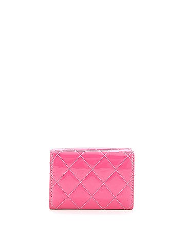 Chanel Classic Trifold Flap Wallet Quilted Patent Small (view 2)