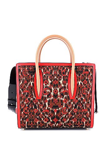 Christian Louboutin Paloma Tote Embroidered Jacquard Large (view 1)