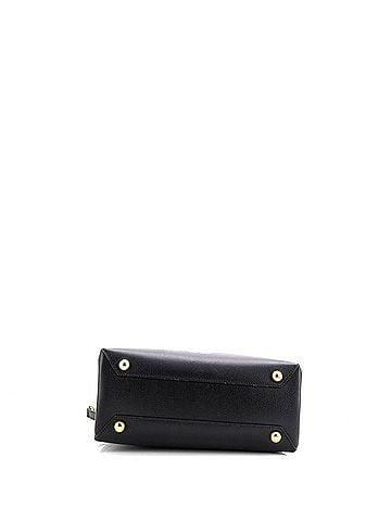 Burberry Banner Tote Leather and House Check Canvas Small (view 2)