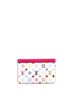 Louis Vuitton White Pink x Takashi Murakami Card Holder Monogram Multicolor with Leather One size - photo 1