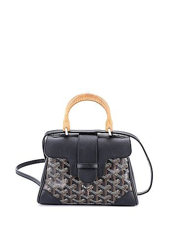 Goyard Saigon Top Handle Bag Coated Canvas with Leather Mini (view 1)
