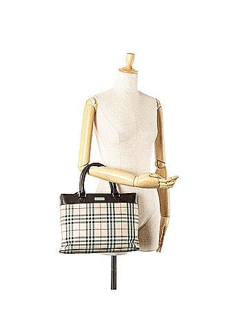 Burberry House Check Canvas Tote (view 2)