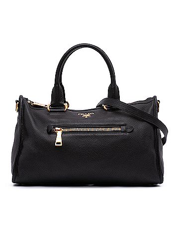 Prada Vitello Daino Zip Top Satchel (view 1)