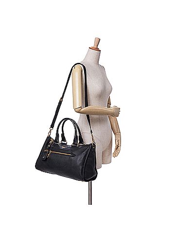 Prada Vitello Daino Zip Top Satchel (view 2)