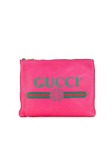 Gucci Medium Leather Logo Portfolio Clutch (view 1)