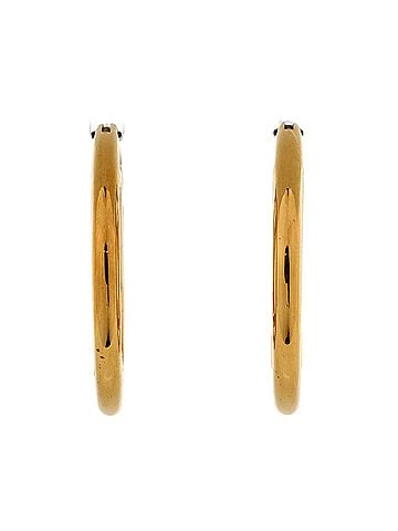 Louis Vuitton Louise Hoop Earrings Metal GM (view 2)