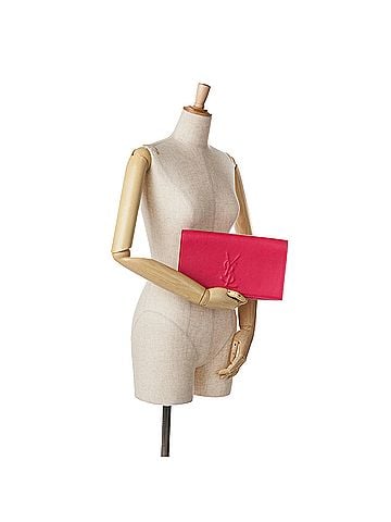 Yves Saint Laurent Leather Belle De Jour Clutch (view 2)