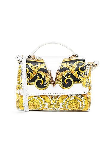 Versace Leather Baroque Virtus Satchel (view 1)