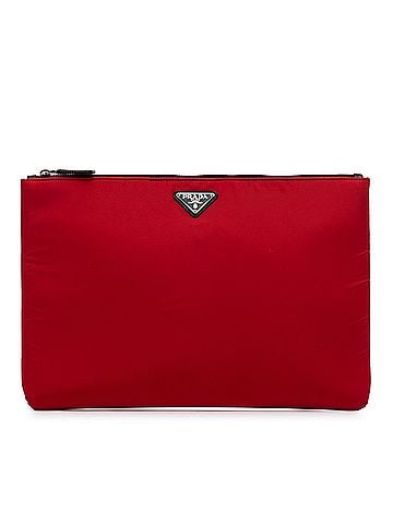 Prada Tessuto Soft Zip Clutch (view 1)
