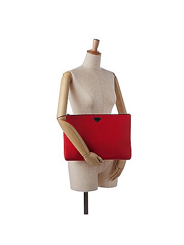 Prada Tessuto Soft Zip Clutch (view 2)