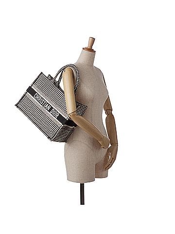 Dior Medium Houndstooth Book Tote (view 2)