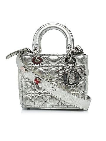 Dior Small Metallic Grained Calfskin Cannage My ABCDior Lady Dior (view 1)