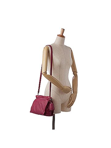Loewe Small Leather Flamenco Crossbody Bag (view 2)