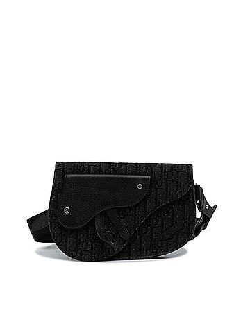 Dior Oblique Canvas Saddle Messenger Bag (view 1)