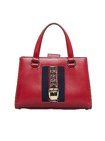 Gucci Sylvie Web Top Handle Satchel (view 1)